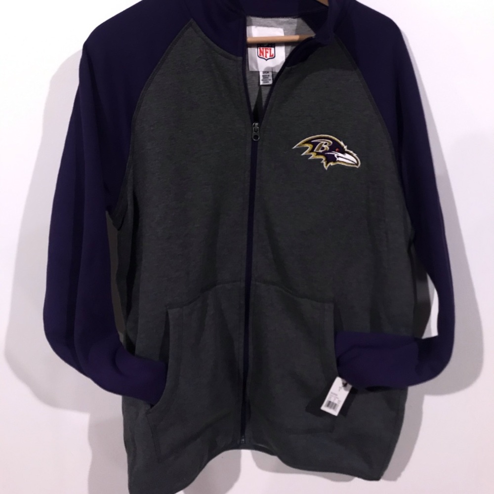 NFL Ravens zip sweatshirt men’s small